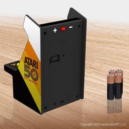 My Arcade Micro Player Pro 6.75" - Atari 100 Juegos en 1, Consola Retro Arcade Portátil con Pantalla 2.75" Color, Auriculares 3.5mm, USB-C y Pilas AA