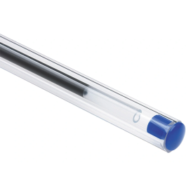 Bic Bolígrafo Cristal Original Tinta Azul Bolsa de 5 Unidades - Cuerpo Transparente, Punta 1mm, Trazo 0.4mm