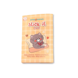 Imaginovo Stick It! Notebook Notas Adhesivas Osito Tamaños Surtidos 160 Unidades Diseño Fantasía