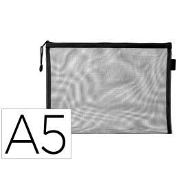 Liderpapel Bolsa Zipper Bag Multiusos Poliéster Transpirable DIN A5 Negro Precio: 4.1866. SKU: B1HLVH23GF