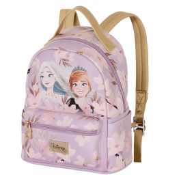 Disney Frozen 2 Mochila Heady Petal Pequeña Lila Urbana de Uso Diario con Compartimento Principal, Bolsillo Cremallera y Laterales PVC/Poliéster