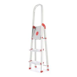 Rolser Escalera 3 Peldaños Aluminio 59 cm Altura Plataforma