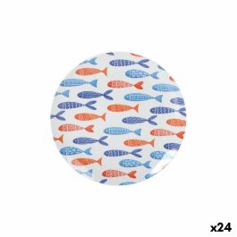 Plato Llano La Mediterránea Peces 25,5 cm (24 Unidades) Plato Llano La Mediterránea Peces 25,5 cm (24 Unidades)