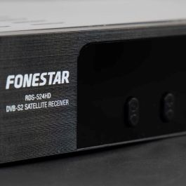 Fonestar Receptor Satélite HD DVB-S2 H.265 HEVC Sobremesa para TV con 2 Puertos USB y Salida HDMI 1080p