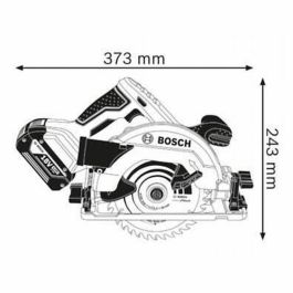Bosch Professional 06016A2101 Sierra circular GKS 18V-57 G, hoja 165 mm, sin batería, en L-Boxx