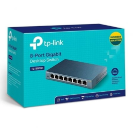 Switch TP-Link TL-SG108 V3.0 8 Puertos/ RJ-45 10/100/1000 Switch TP-Link TL-SG108 V3.0 8 Puertos/ RJ-45 10/100/1000