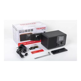 Telestar TOP 200 Radio Portátil Multifunción Digital/Analógica con DAB+, FM, Bluetooth 5.3, WiFi, Pantalla TFT 2.4", MP3, Negro