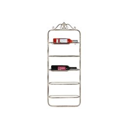 DKD Home Decor Botellero para Vino Romántico de Metal Blanco 102.5 x 39 x 9.5 cm con 5 Estanterías