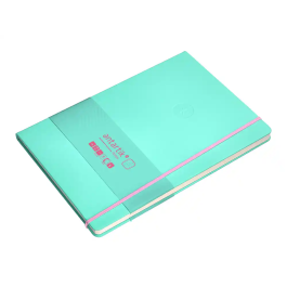 Antartik Cuaderno A4 Tapa Dura Hojas Puntos Rosa y Turquesa 100 Hojas 80gr FSC