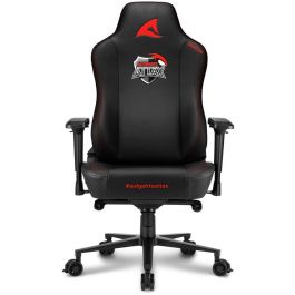 Sharkoon SKILLER SGS40 aTTax Silla Gaming universal, 150kg, 200cm, negro/rojo, con reposabrazos, material PU, de aluminio