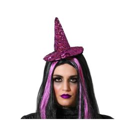 Diadema de Bruja Morado Brillante con Lentejuelas - Accesorio para Halloween y Fiestas Temáticas Precio: 1.5900005. SKU: S1131762