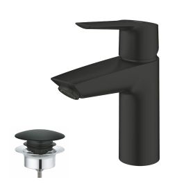 GROHE 235512432 Mezclador Monomando Lavabo Start Negro Mate Talla S Caño Estándar Ahorro Agua