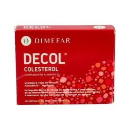 Dimefar Decol 30 Cap. Complemento alimenticio para el control de colesterol y triglicéridos con levadura roja de arroz Precio: 16.50000044. SKU: B1HHNEDHZE