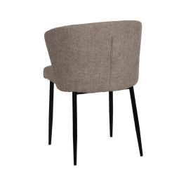 Silla Taupe Tejido-Metal Contract 52,50 X 55 X 80 cm