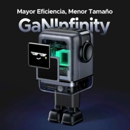 Ugreen 45515B Cargador Rápido 100W GaN 4 Puertos USB-C y USB-A con Pantalla TFT Inteligente para Móviles y Portátiles