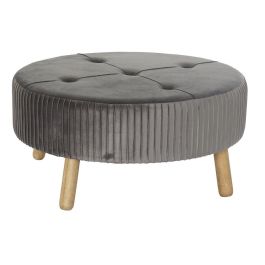 Reposapies Scandi DKD Home Decor Gris Oscuro 80 x 38 x 80 cm