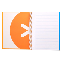 Antartik Cuaderno espiral micro A4 120 hojas 90 gr tapa forrada color mostaza