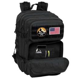 Safta Mochila para Portátil 15,6'' Militar Negro Colección Basics 300x230x480 mm