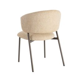 Silla Jaspeado Mostaza Tejido-Metal 57 X 60 X 81 cm