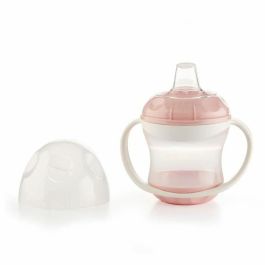 Vaso + tapa antigoteo THERMOBABY - Rosa empolvado