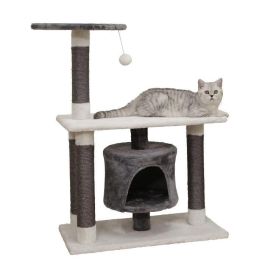 Árbol para gatos Jade Darklight, 96 cm, blanco / gris