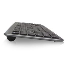 Ewent Kit Teclado + Mouse Inalámbrico EW3272, Teclado Silencioso de Perfil Bajo, Mouse 1600 DPI, Receptor USB-C/USB-A