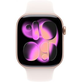 Apple Watch Series 11 Cellular GPS 46mm Aluminio Oro Rosa con Correa Deportiva Rosa M/L