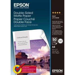 Epson Papel Mate Doble Cara (Double Sidez Matte Paper) A4, 178g.50 hojas Precio: 24.95000035. SKU: B17RGPEDF8