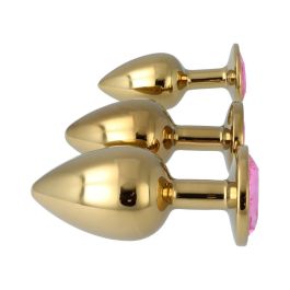 Plug Anal Pick&Love Nº 32 Dorado 3 Piezas (8,3 cm) (9,5 cm) (7,6 cm)