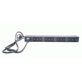 APC AP9565 Rack PDU Basic 1U 230V, Monofásico, Horizontal/Vertical, 12 Salidas C13, C20 Entrada, 3680W