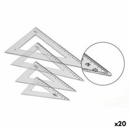 Cartabón Faibo Transparente 30 cm (20 Unidades) Cartabón Faibo Transparente 30 cm (20 Unidades)
