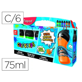 Maped Tempera Color Peps Ultra Lavable Caja 6 Colores Surtidos Secundarios 75 ml Precio: 11.49999972. SKU: B1BDQHVPX5
