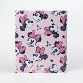 Carpeta de anillas Minnie Mouse Blanco Multicolor A4