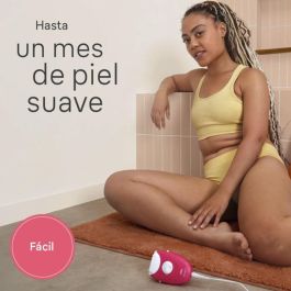 Braun 3-000 Epiladora Silk-épil 3 con 20 Pinzas MicroGrip, Luz Integrada, 2 Velocidades y Alimentación por Corriente Alterna Púrpura Blanco