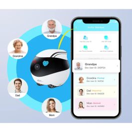 Enabot EBO Air - Robot para Mascotas con Cámara 1080p, Seguimiento por IA y LiDAR, Control por App