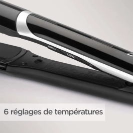 Babyliss Plancha de Pelo ST397E con Placas Anchas para un Peinado Rápido y Eficaz