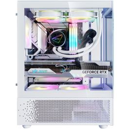XPG Invader X Mini Caja PC Midi Tower Blanca ATX con 5 Ventiladores ARGB