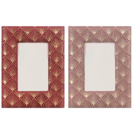 DKD Home Decor Marco de Fotos Glam 15x20cm Poliéster Madera Morado Rosa Dorado Surtido 23x28x2cm - Pack 4 Unidades Precio: 17.95398. SKU: B1F8KRPMVT