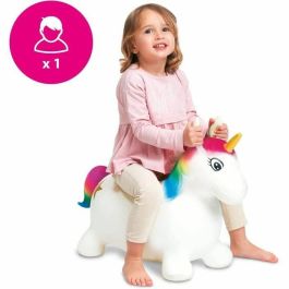 MONDO Unicornio saltador hinchable para montar - PVC - Peso máx. 30 kg
