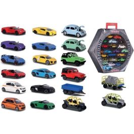 Majorette Set 20 Vehículos Metálicos Coleccionables a Escala 1:64 - Incluye Street Car, SOS y Racing con Partes Móviles