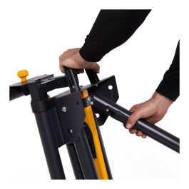 Toughbuilt Tb-s510 Soporte Universal para Ingletadora, Compatible con la Mayoría de Marcas, Extensible hasta 195 cm con Ruedas Sólidas