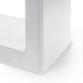 Emuca Juego de patas rectangulares Square para mesa, ancho 600mm, Acero, Pintado blanco