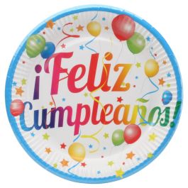 Party Time: Juego de 8 Platos de Cartón Party Time de 23 cm