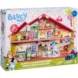 MOOSE 17669 La Casa de Celebraciones de Bluey con 11 Accesorios y Muebles Quita y Pon, Incluye Figura Exclusiva