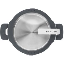 Zwilling 66870-005 Simplify Juego de Ollas 5 Piezas Acero Inoxidable Negro Plata Apto Lavavajillas Horno Hasta 180°C