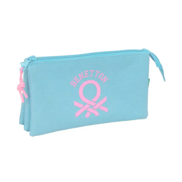 Safta Estuche Portatodo Benetton Basic Tres Cremalleras 120x220x30 mm Precio: 16.50000044. SKU: B17FBCYW94