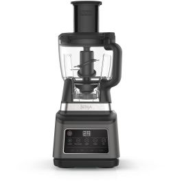 Ninja BN800EU 3 en 1 Batidora y Procesador de Alimentos 1200W con Vaso de 2.1L y Accesorios, Negro/Plata