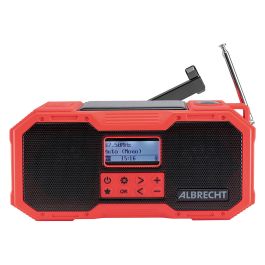 Albrecht DR 112 Radio Digital DAB+/UKW con Manivela, USB-C, Resistente al Agua IPX5, FM, Autonomía 10h, Negro/Rojo Precio: 108.49999941. SKU: B1694HXRY7