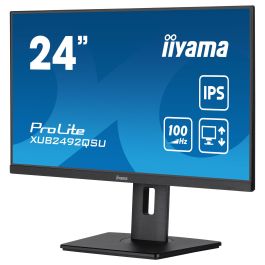 iiyama ProLite XUB2492QSU-B1 Monitor 61cm 24" 2560x1440 WQHD IPS 0.5ms 100Hz HDMI DP USB Altavoces Pivot Negro