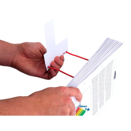 Q-connect Encuadernador Fastener D-Clips Plástico Rojo Caja de 100 Unidades